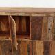 Old wooden cabinet. 8 doors.