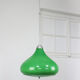 Italian mid-century green glass pendant lamp