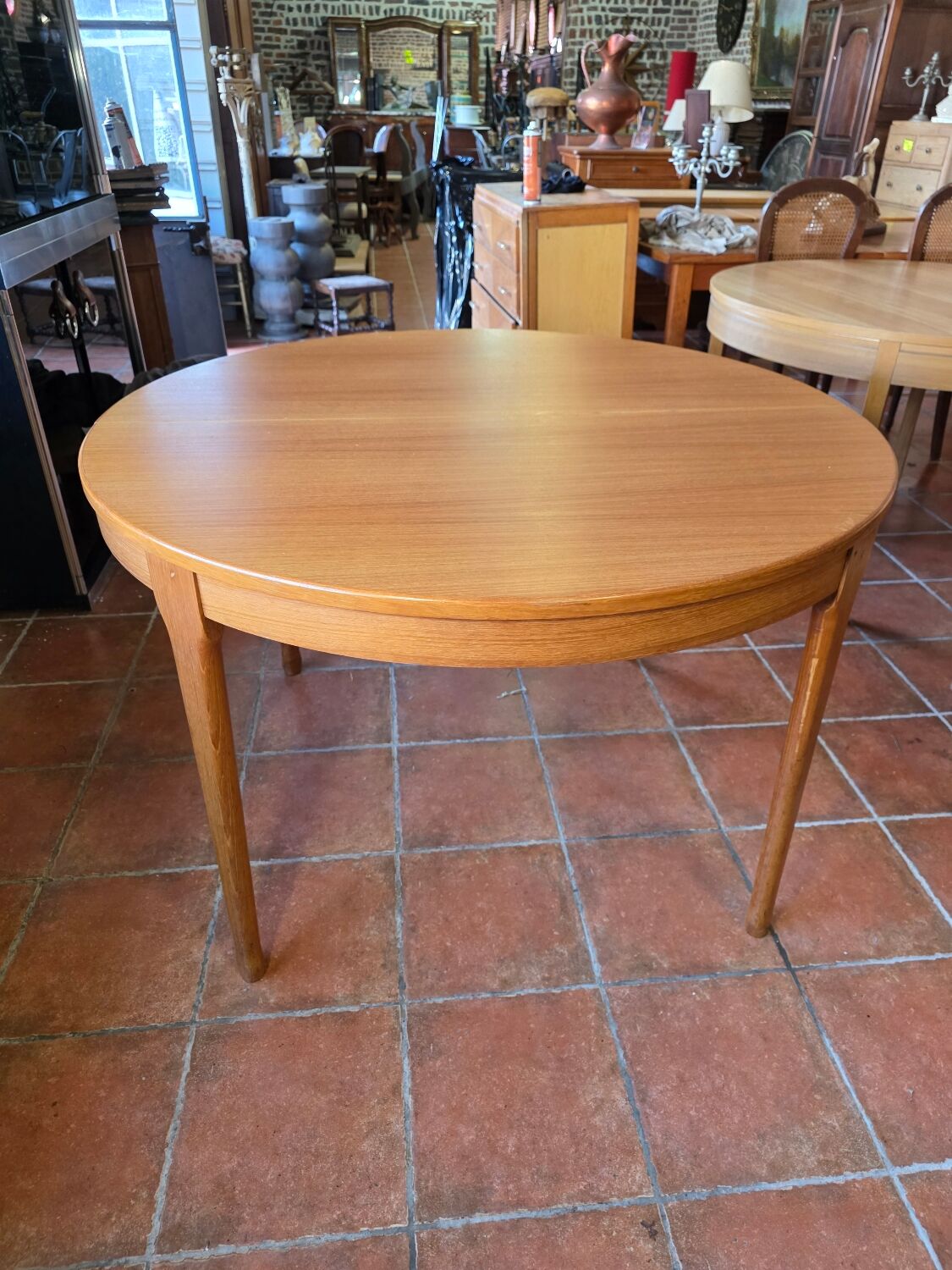 Scandinavian extendable teak table from the 1960s.