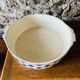 Blue checkered enamel jug - and its basin