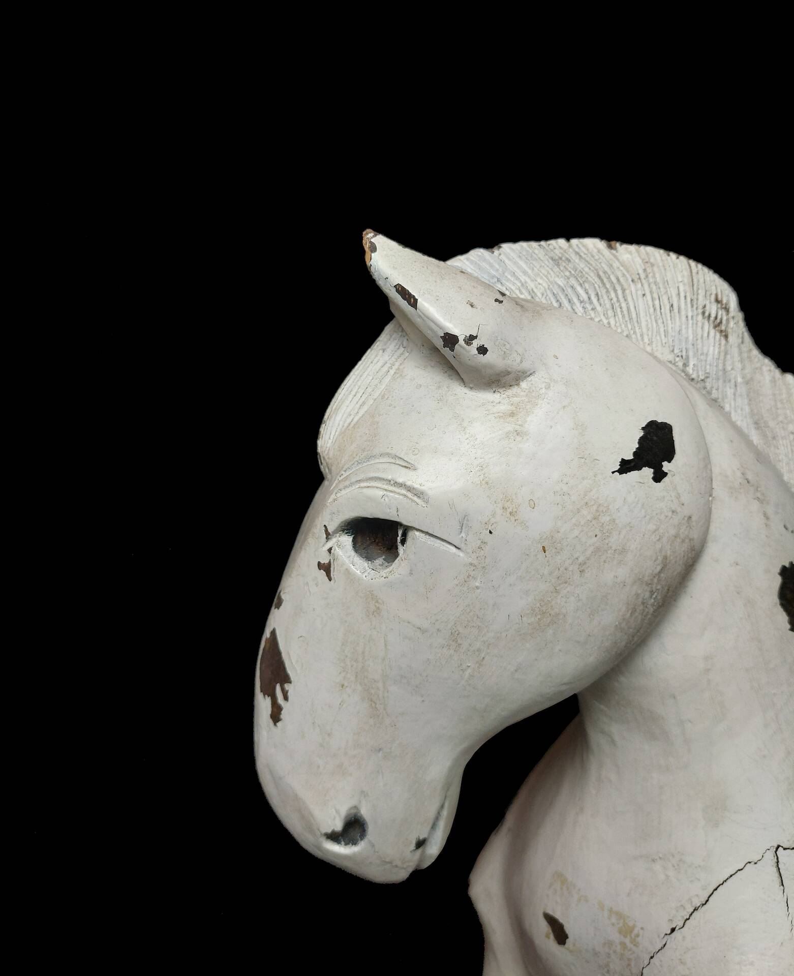 Carved wooden horse – Folk Art