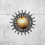 Wall light brutalist vintage sun