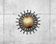 Wall light brutalist vintage sun