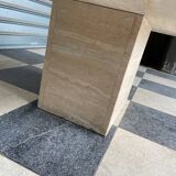 Travertine coffee table