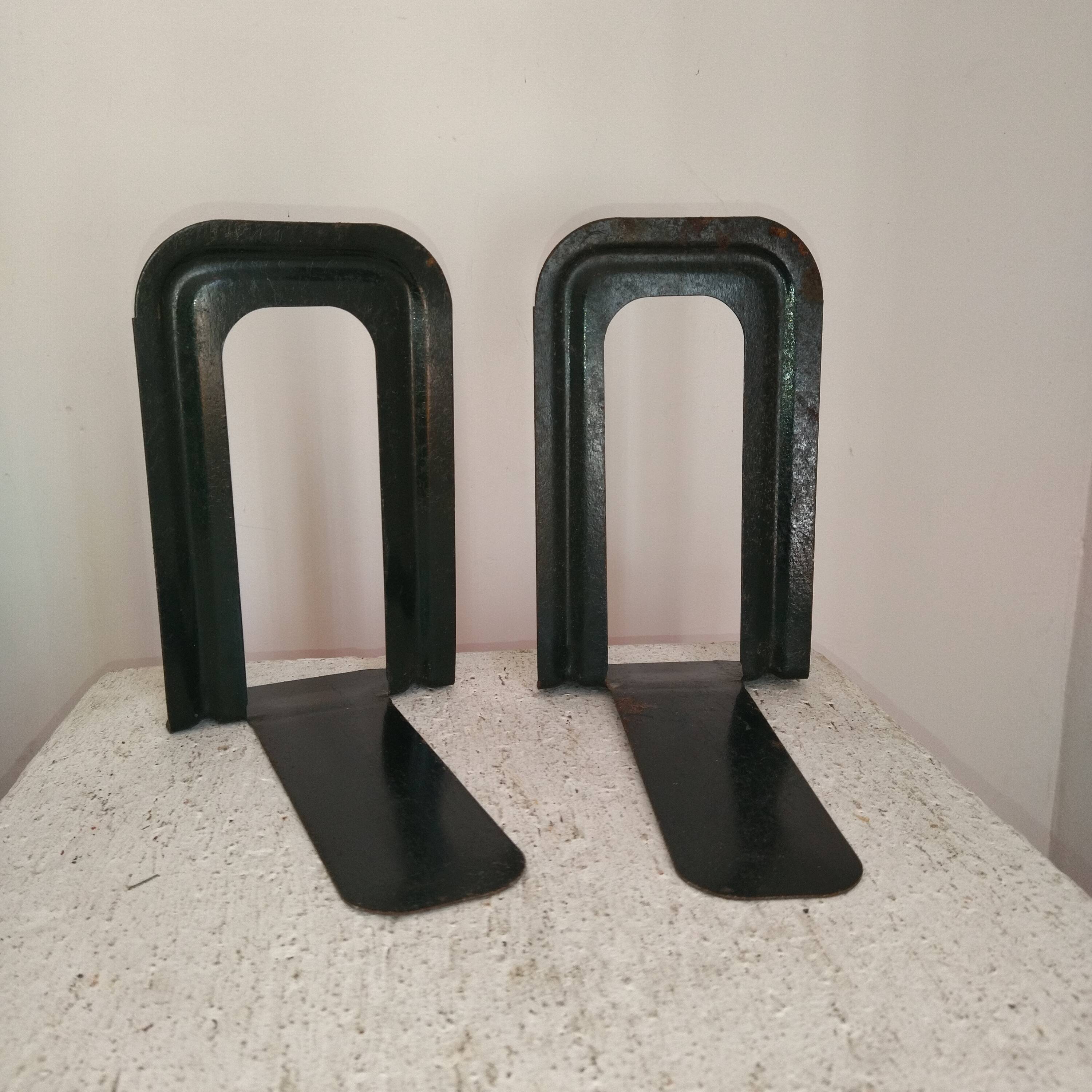 Pair of bookends sheet metal ravel gras Clamart