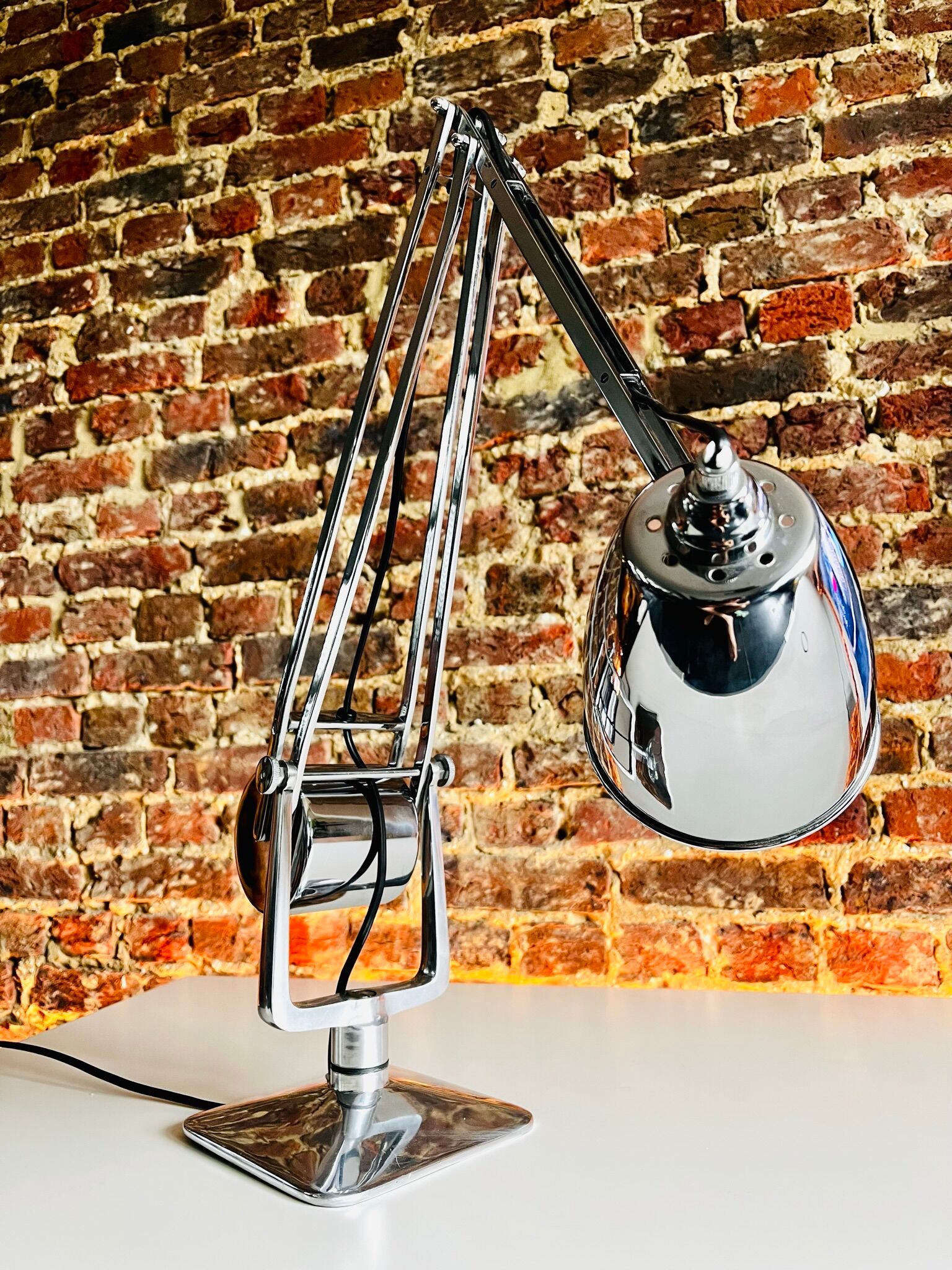 Chrome Giso Gispen "Rooney" desk lamp / Anglepoise