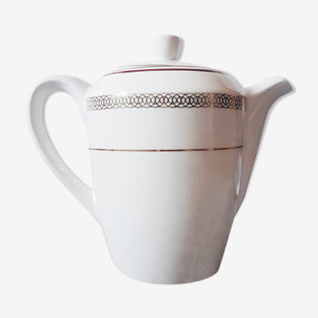 Former Gien Porcelain Teapot Cafeteria