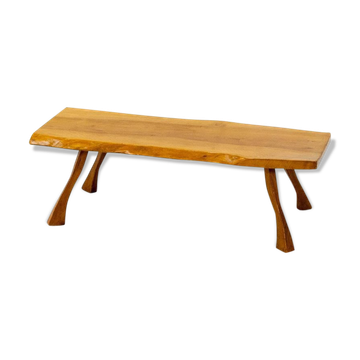 Table Basse en dalles d arbres années 1960