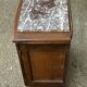 Table de chevet bois sculpté et marbre période Art-Deco