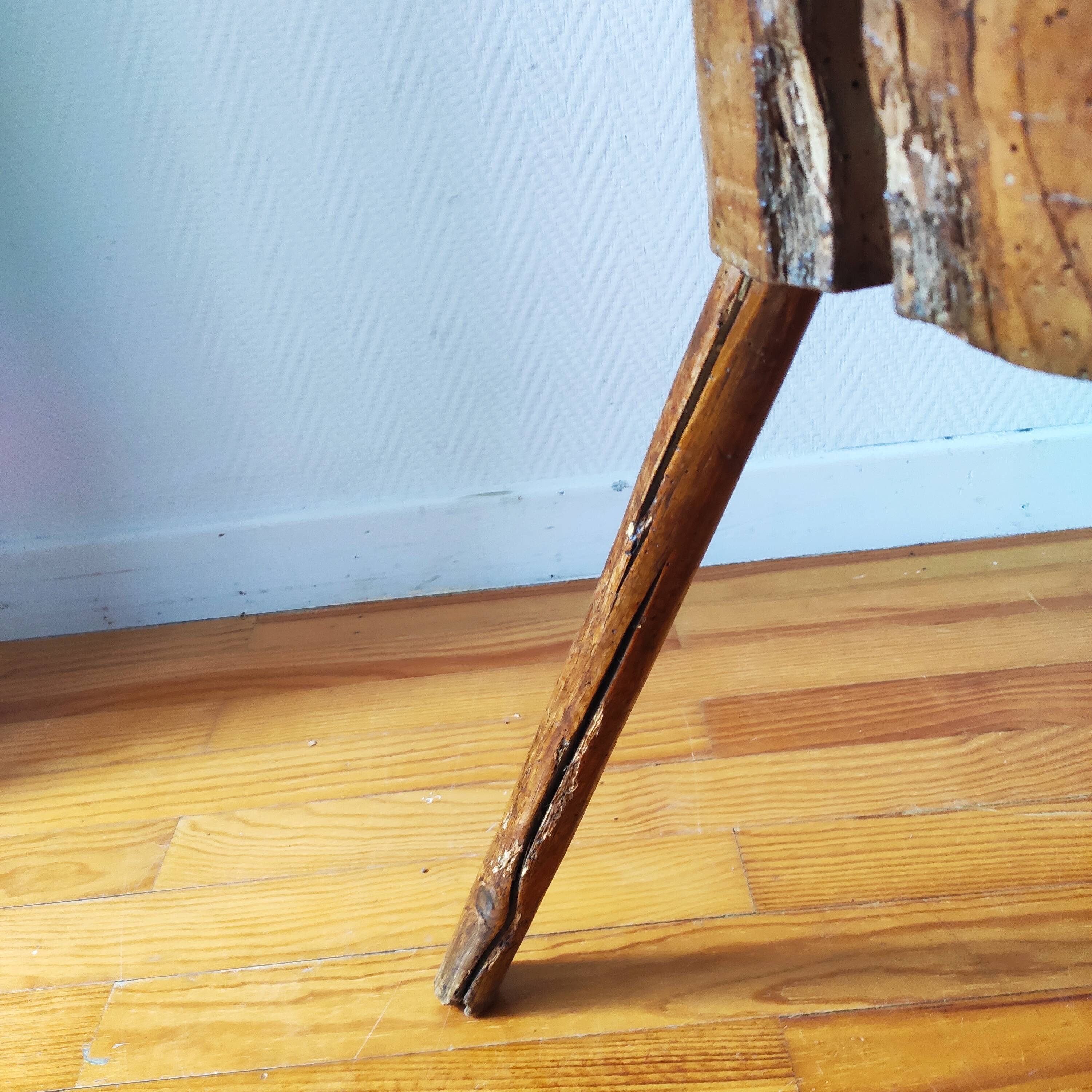 Brutalist popular art stool from Savoy, 1960.