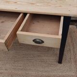 Three-drawer desk