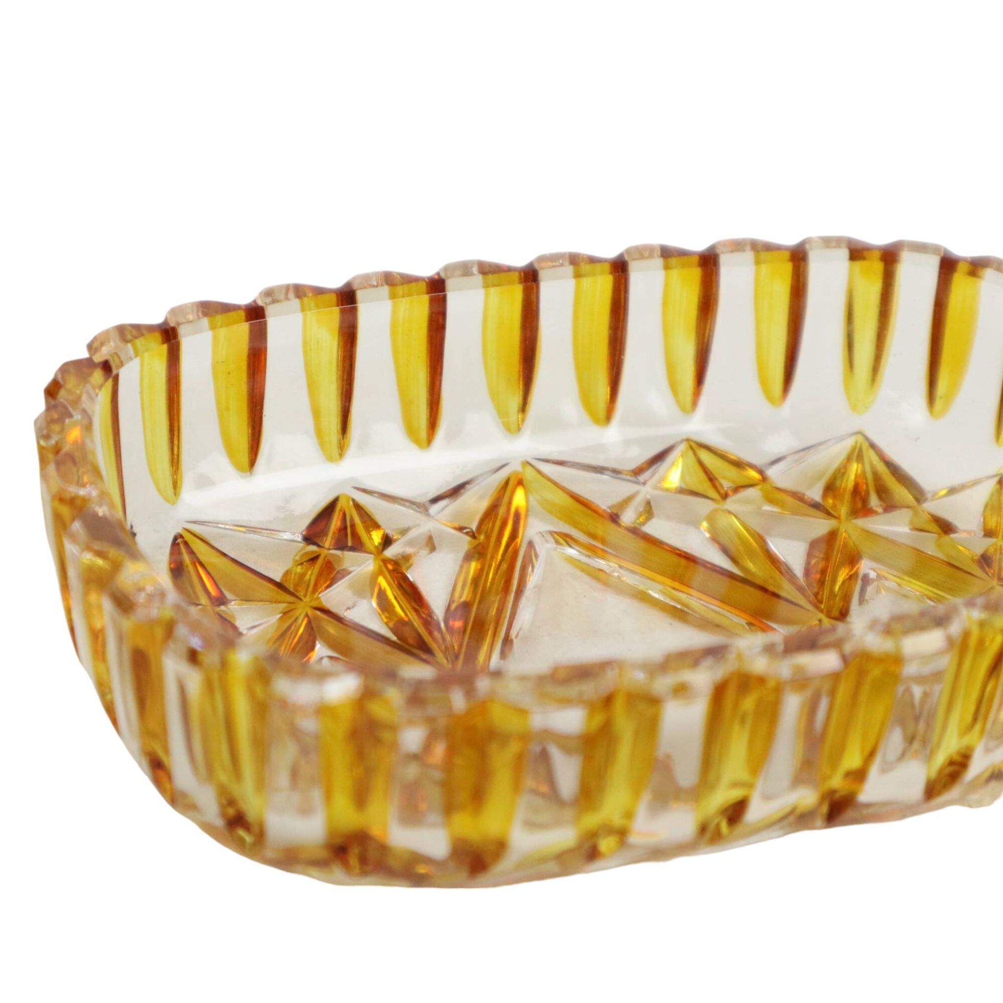 Ensemble de toilette parfum ambre cristal de plomb Buder Allemagne