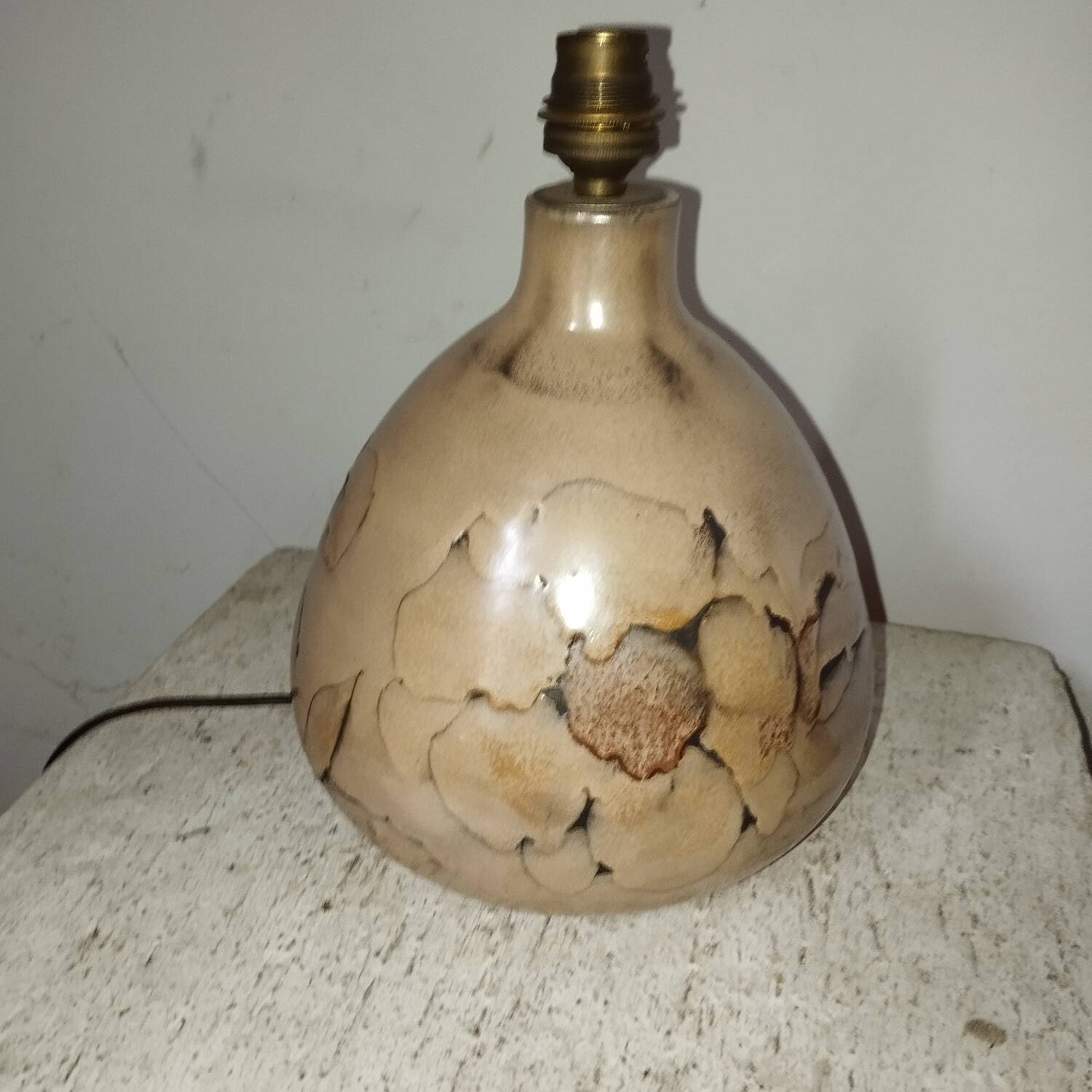 Vallauris ceramic lamp base from the 70s