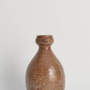 Japanese Shigaraki Inspired Handmade Stoneware Vase with Barnacle-Like Texture