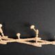 Napoleon III style bamboo accordion coat rack, 19th century