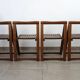 Table à abattants et 4 chaises pliantes, 1960
