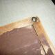 Serving tray in wood, copper and glazed 1950