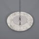 Lampadaire vintage italien "eye" en chrome, verre de Murano et marbre, 1970s