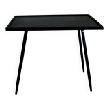 Console black sheet metal coffee table