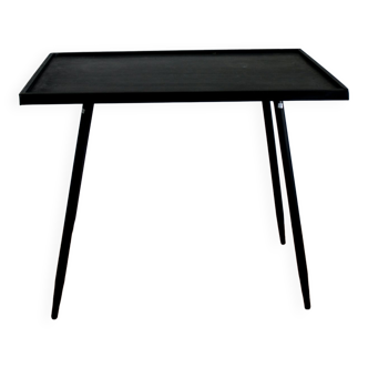 Console black sheet metal coffee table