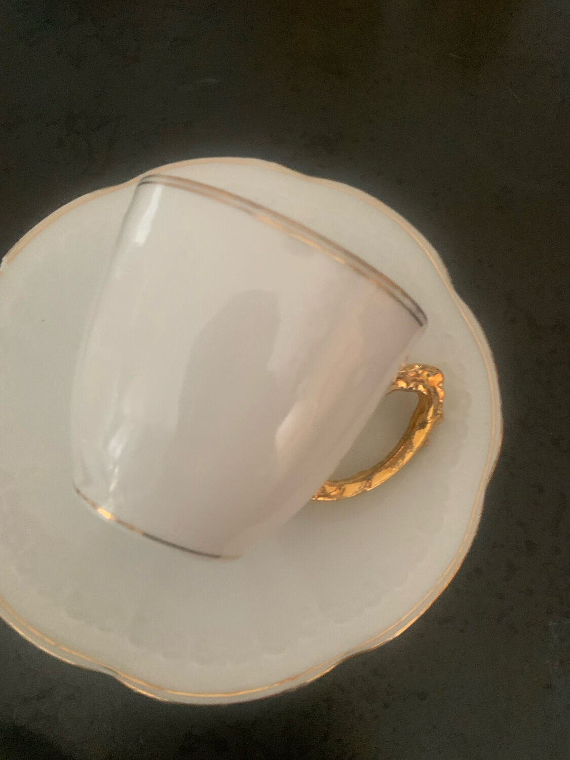 Set of 6 coffee cups and saucers
