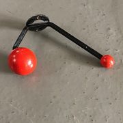 Porte-manteau rouge années 60