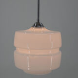Suspension en verre opalin du milieu du siècle, années 1960