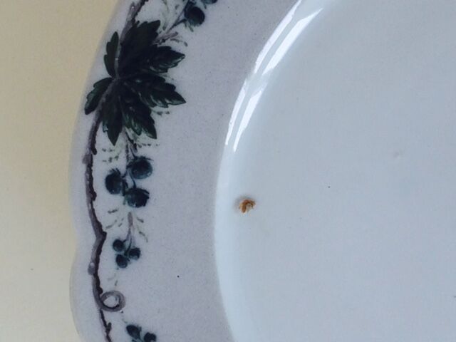 Series of 4 plates to dessert XIX