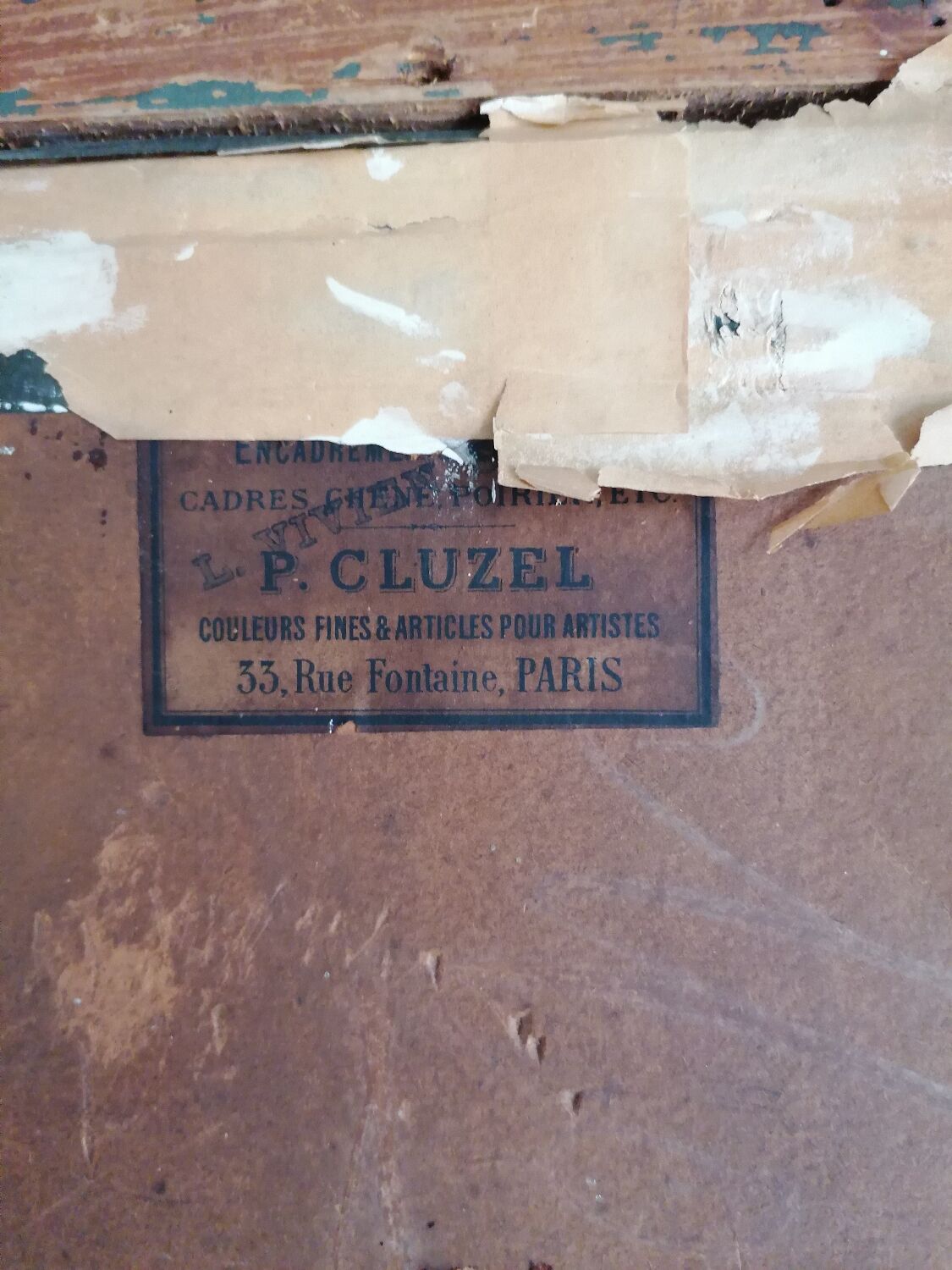 Painting of a young boy in the countryside