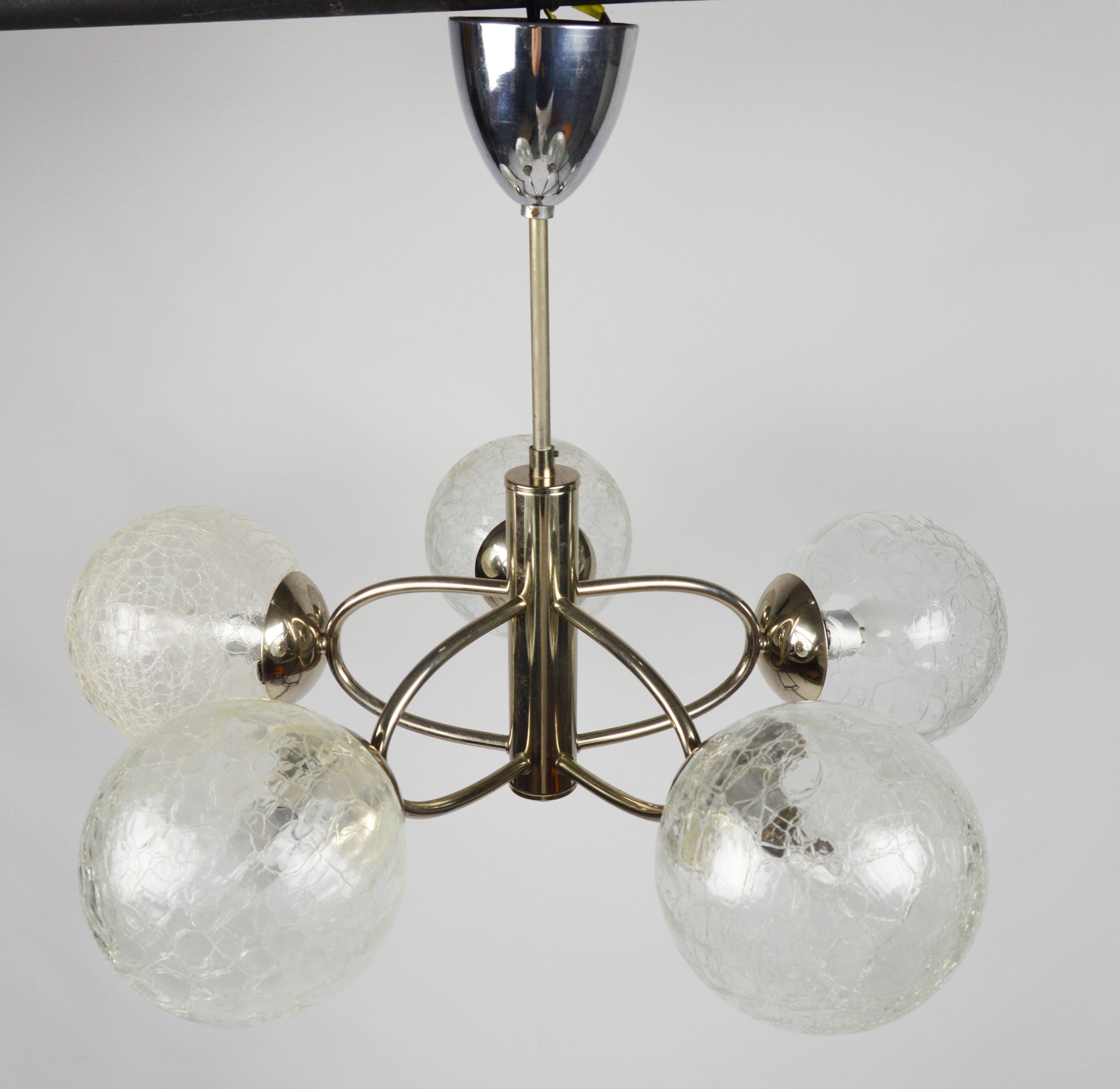 Sputnik style pendant lamp, 1970s