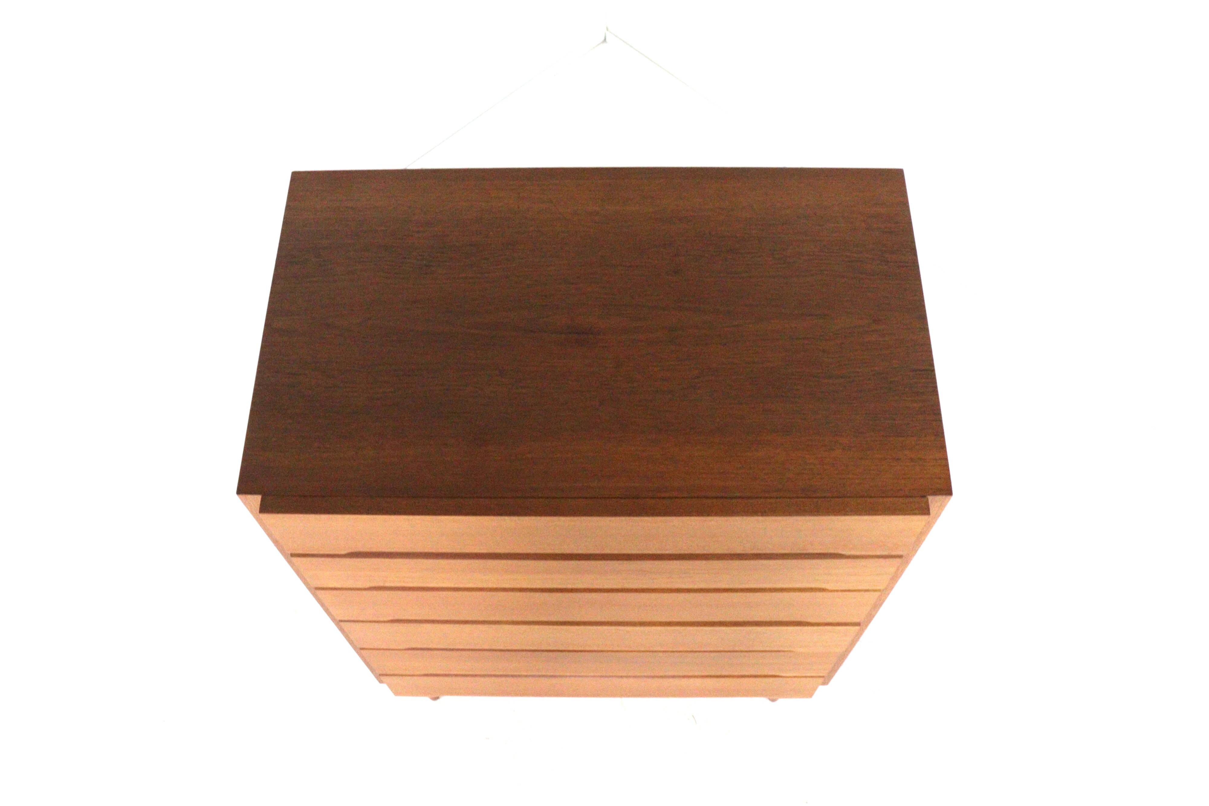 Large tall XL Danish chest of drawers - mid century modern in teak