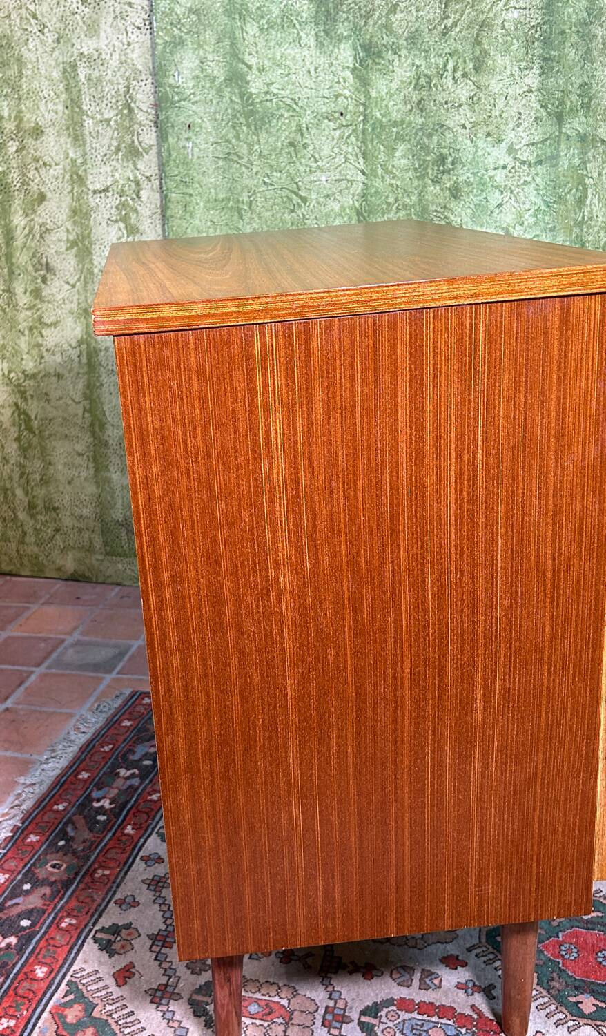 Commode rétro vintage en teck du milieu du siècle