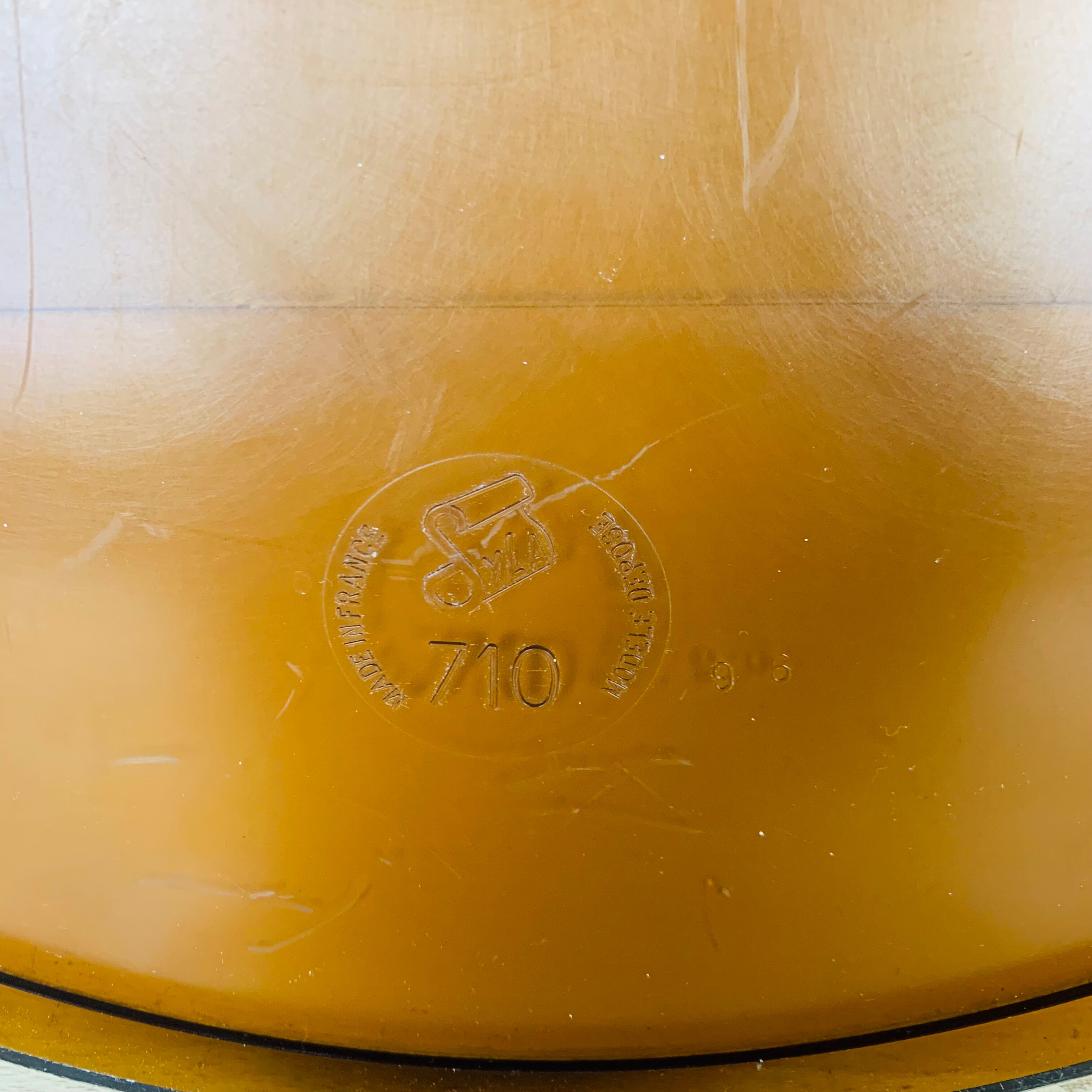 Syla 710 round mirror amber strapping