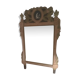 Louis XVI period mirror in patinated wood - 84x51cm