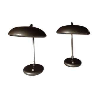 Pair of adjustable desk lamps, vintage, 70s