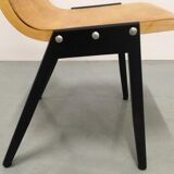 Set of 4 stacking chairs by Roland Rainer