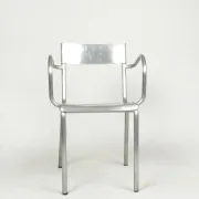 Aluminium armchairs by Castagna, Sale Marasino, Italy, 1930s - set of 2