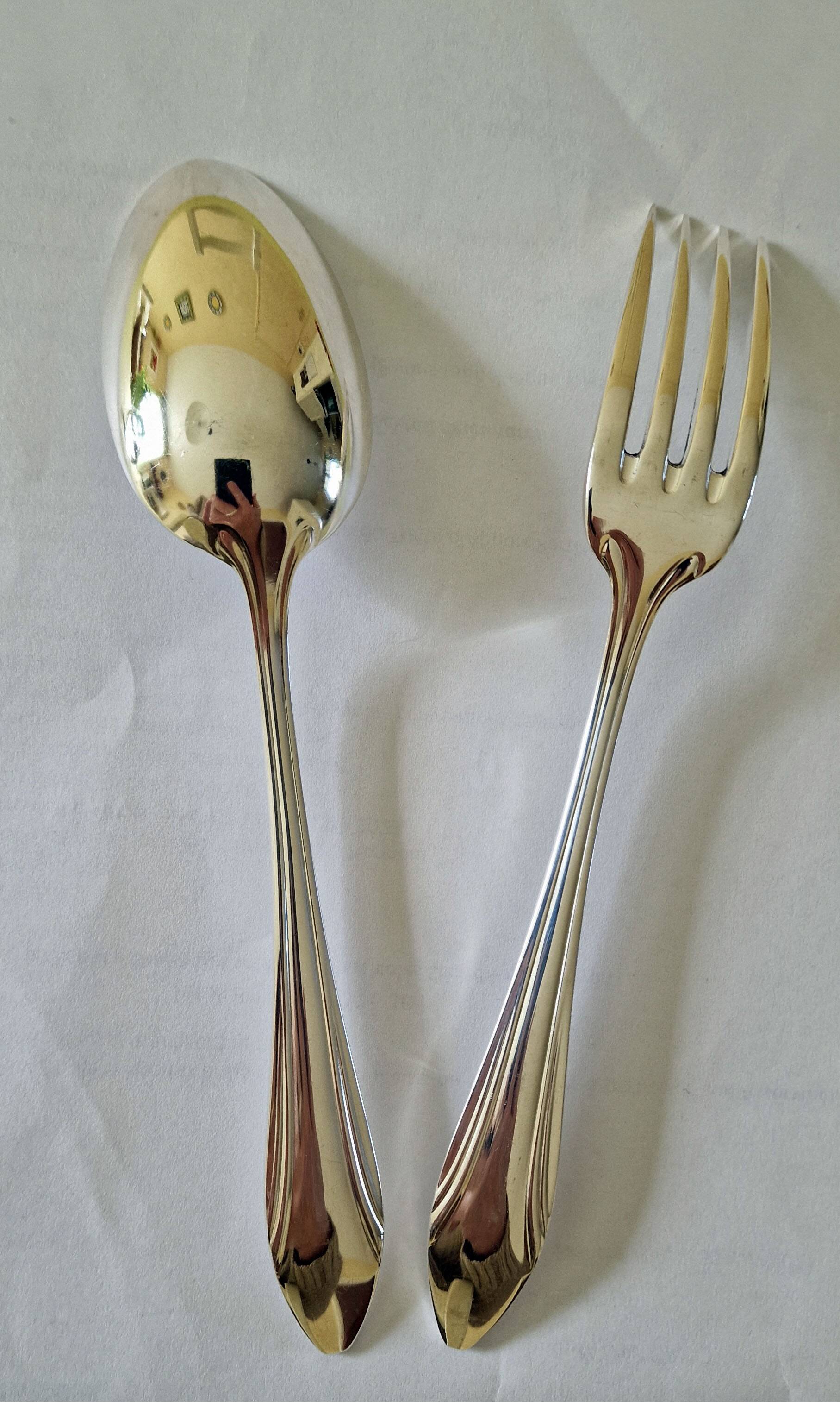 Birth cutlery and napkin ring