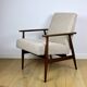 Armchair 'Lis', 1970s beige boucle design by Henryk Lis
