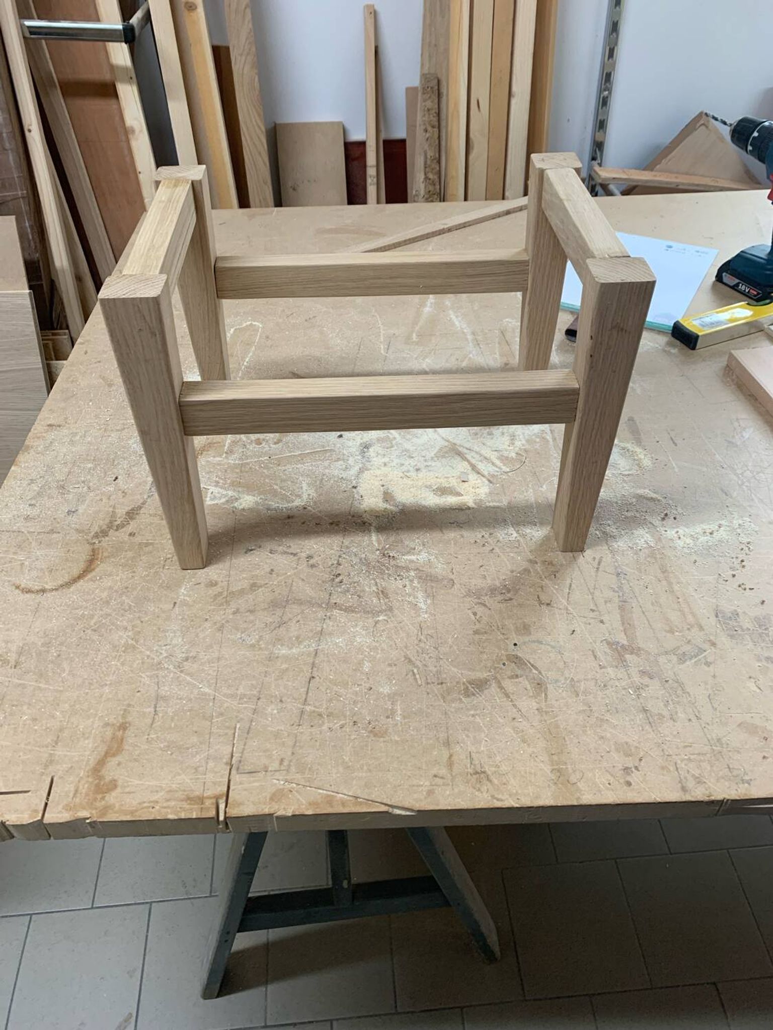 Library with drawer