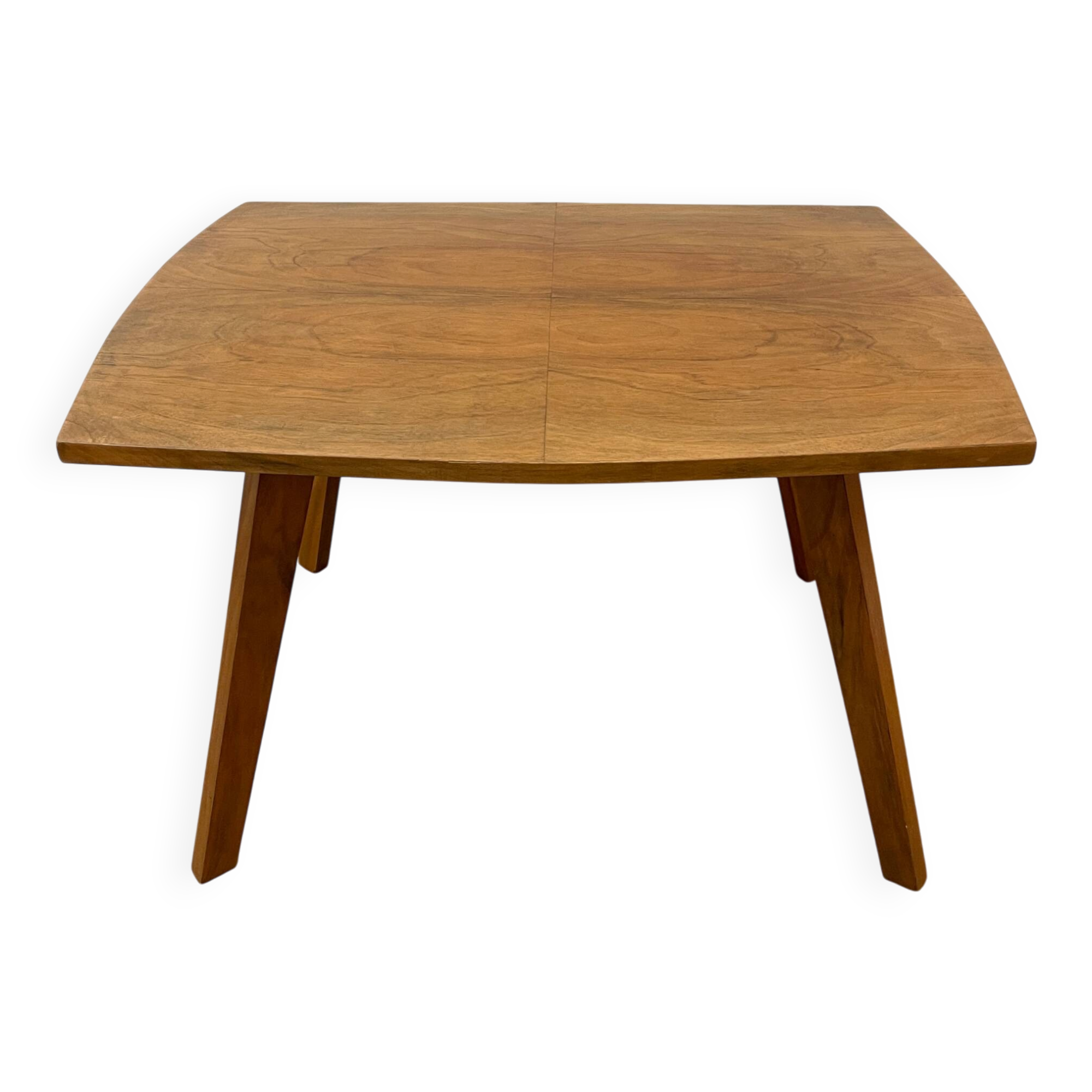 Solid wood coffee table, splayed legs - 1960s
