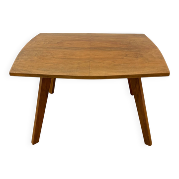 Solid wood coffee table, splayed legs - 1960s