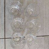 Set of 6 whisky glasses in Paris crystal, Christine model n°20
