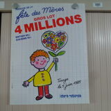 Original national lottery poster mother's day 1985