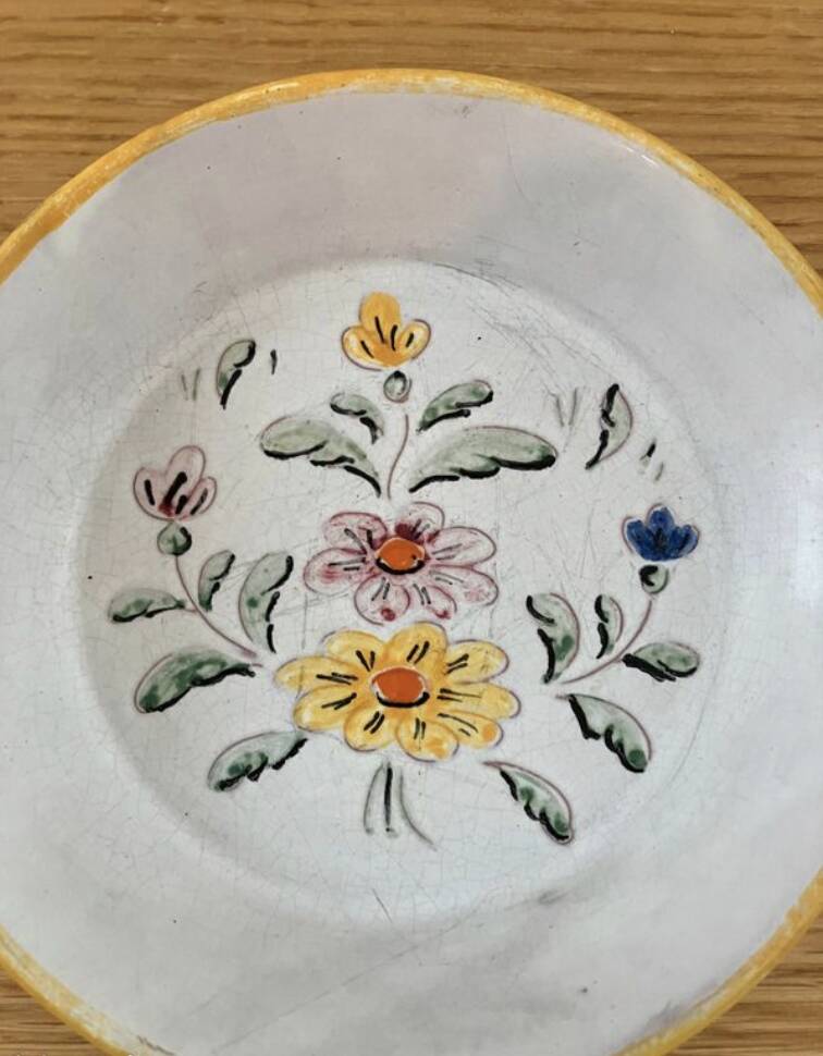 Set of 2 vintage Vallauris Aegitna plates