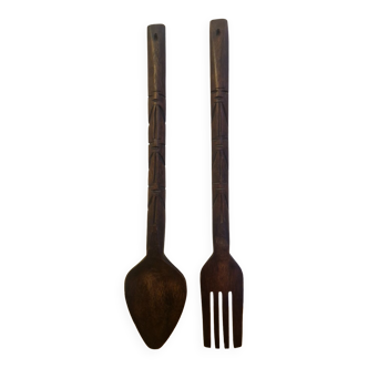 African wooden cutlery