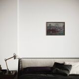 Wabi sabi landscape painting | Oil on canvas | 1920s | Belgium