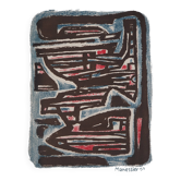 Alfred manessier: composition in colors - original signed lithograph