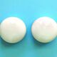 Pair white opaline glass flush mount ceiling or wall lamps