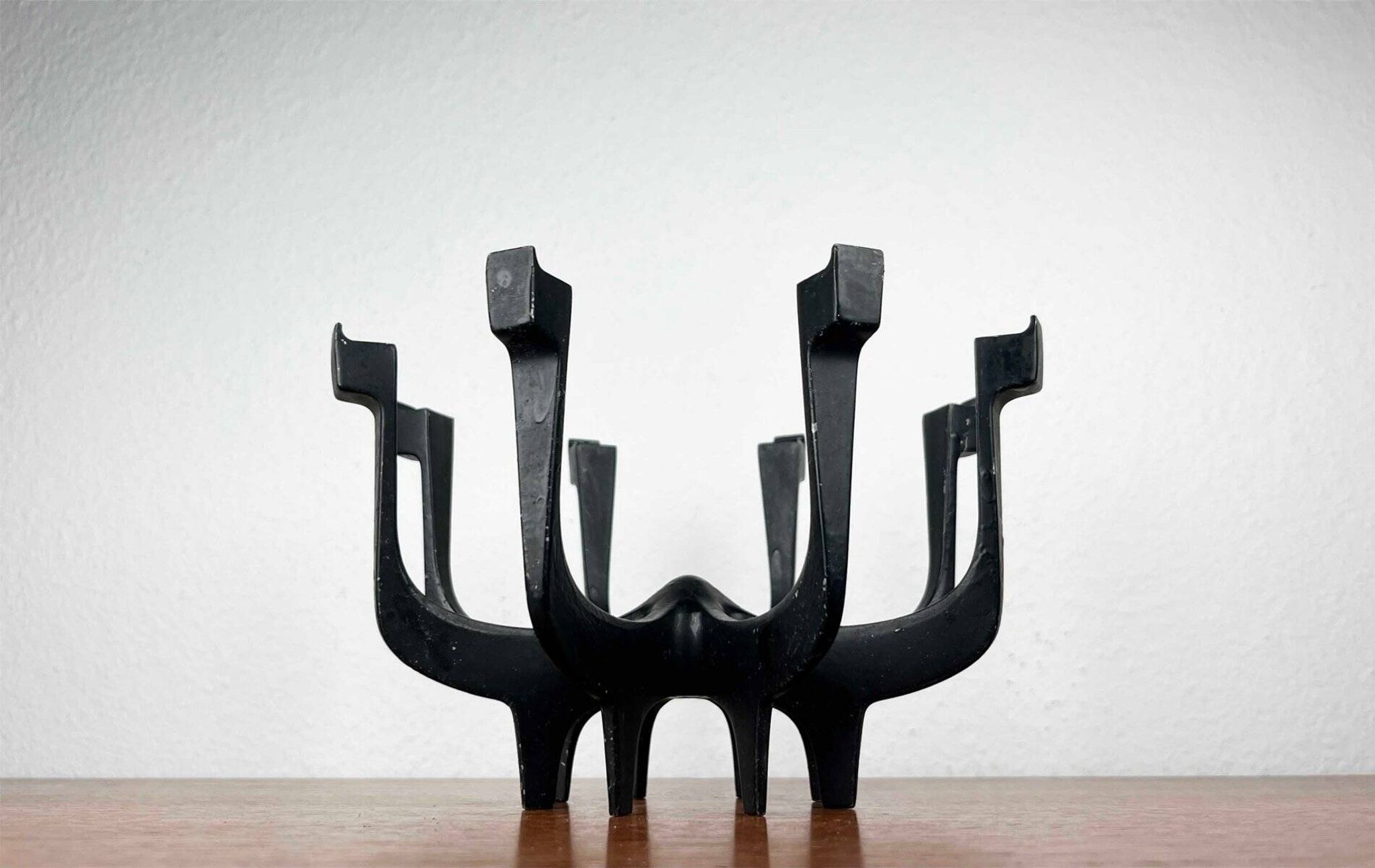 Danish metal candlestick in mid-century style by Gunnar Cyren for Dansk Designs Denmark, 1960s.
